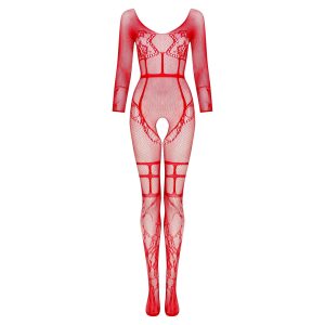 CATSUIT LORNA VERMELHO BEAUTY NIGHT FASHION - Image 7