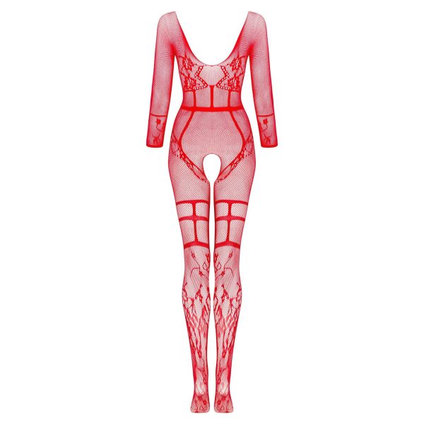 CATSUIT LORNA VERMELHO BEAUTY NIGHT FASHION