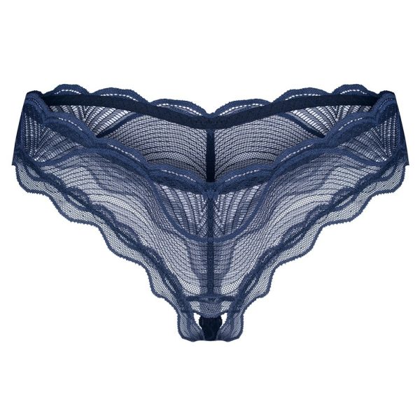 TANGA COM ABERTURA NIGHTLY AZUL OBSESSIVE