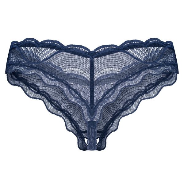 TANGA COM ABERTURA NIGHTLY AZUL OBSESSIVE