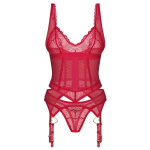 CORPETE E TANGA CUPIDE DESIR VERMELHO OBSESSIVE 9 CORPETE E TANGA CUPIDE DESIR VERMELHO OBSESSIVE - Image 4