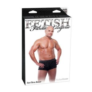 BOXERS SEE THRU PRETO FETISH FANTASY SERIES - Image 1