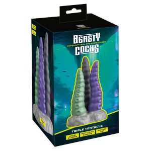 DILDO TRIPLE TENTACLE BEASTY COCKS - Image 1