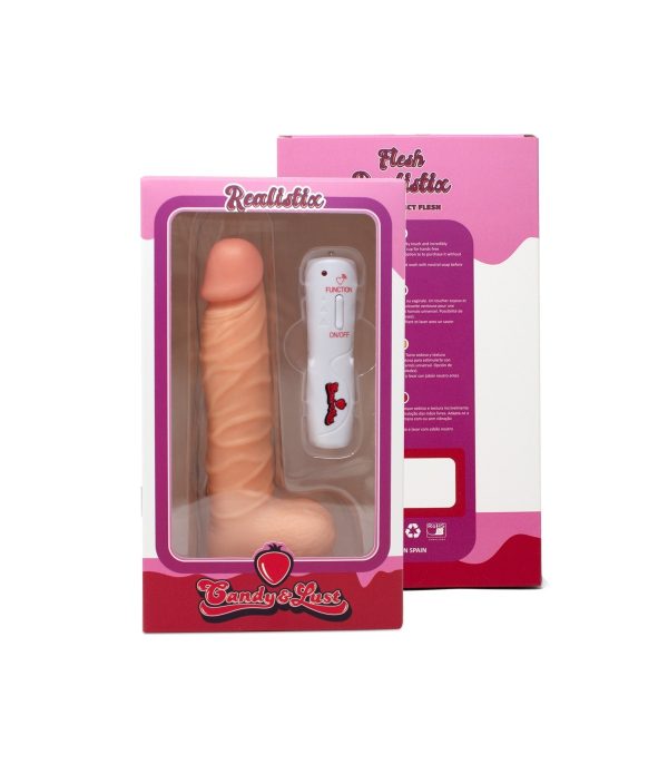 VIBRADOR REALISTA VIBE REALISTIX 10V - MOD.3 - 22CM CANDY LUST 2 VIBRADOR REALISTA VIBE REALISTIX 10V - MOD.3 - 22CM CANDY LUST