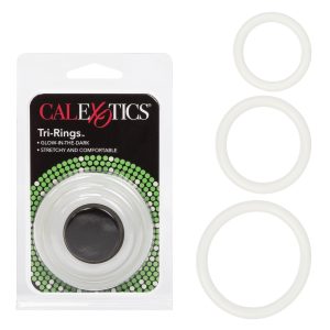 CONJUNTO DE 3 ANÉIS TRI-RINGS TRANSPARENTE CALEXOTICS - Image 4