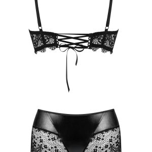 CONJUNTO DE 2 PEÇAS CHARM SET PRETO BEAUTY NIGHT FASHION - Image 9