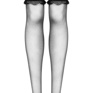 MEIAS DE LIGAS OBSIDIAN PRETAS BEAUTY NIGHT FASHION - Image 6