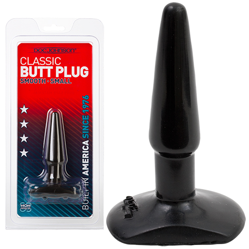 PLUG ANAL DOC JOHNSON CLASSIC BUTT PLUG PRETO SMALL 1 PLUG ANAL DOC JOHNSON CLASSIC BUTT PLUG PRETO SMALL