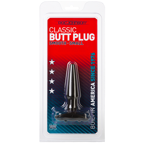 PLUG ANAL DOC JOHNSON CLASSIC BUTT PLUG PRETO SMALL 2 PLUG ANAL DOC JOHNSON CLASSIC BUTT PLUG PRETO SMALL