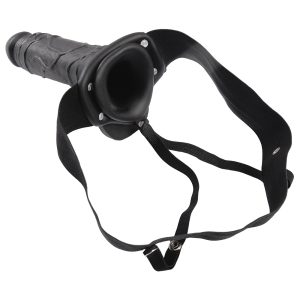 STRAP-ON OCO COM TESTÍCULOS REAL RAPTURE AIR FEELING 8" PRETO - Image 4