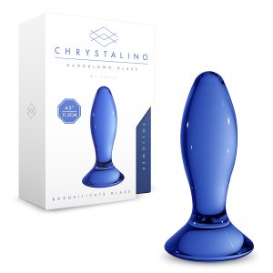 PLUG EM VIDRO FOLLOWER CHRYSTALINO AZUL - Image 3