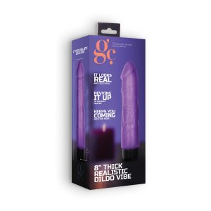 VIBRADOR REALÍSTICO 8" THICK VIBE GC ROXO - Image 4