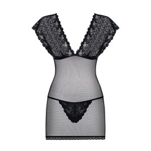 CAMISA DE NOITE E TANGA 821-CHE OBSESSIVE PRETA - Image 3