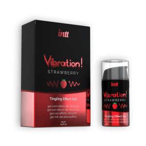 GEL COM VIBRAÇÃO VIBRATION MORANGO INTT 15ML - Image 1
