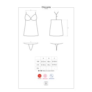 CAMISA DE NOITE E TANGA CHICCANTA OBSESSIVE PRETA - Image 7