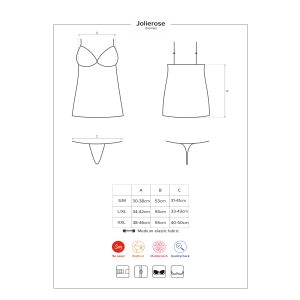 CAMISA DE NOITE E TANGA JOLIEROSE OBSESSIVE VERMELHA - Image 7