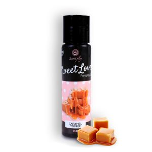 GEL LUBRIFICANTE COM SABOR A CARAMELO DE NATA SWEET LOVE SECRET PLAY 55ML - Image 1