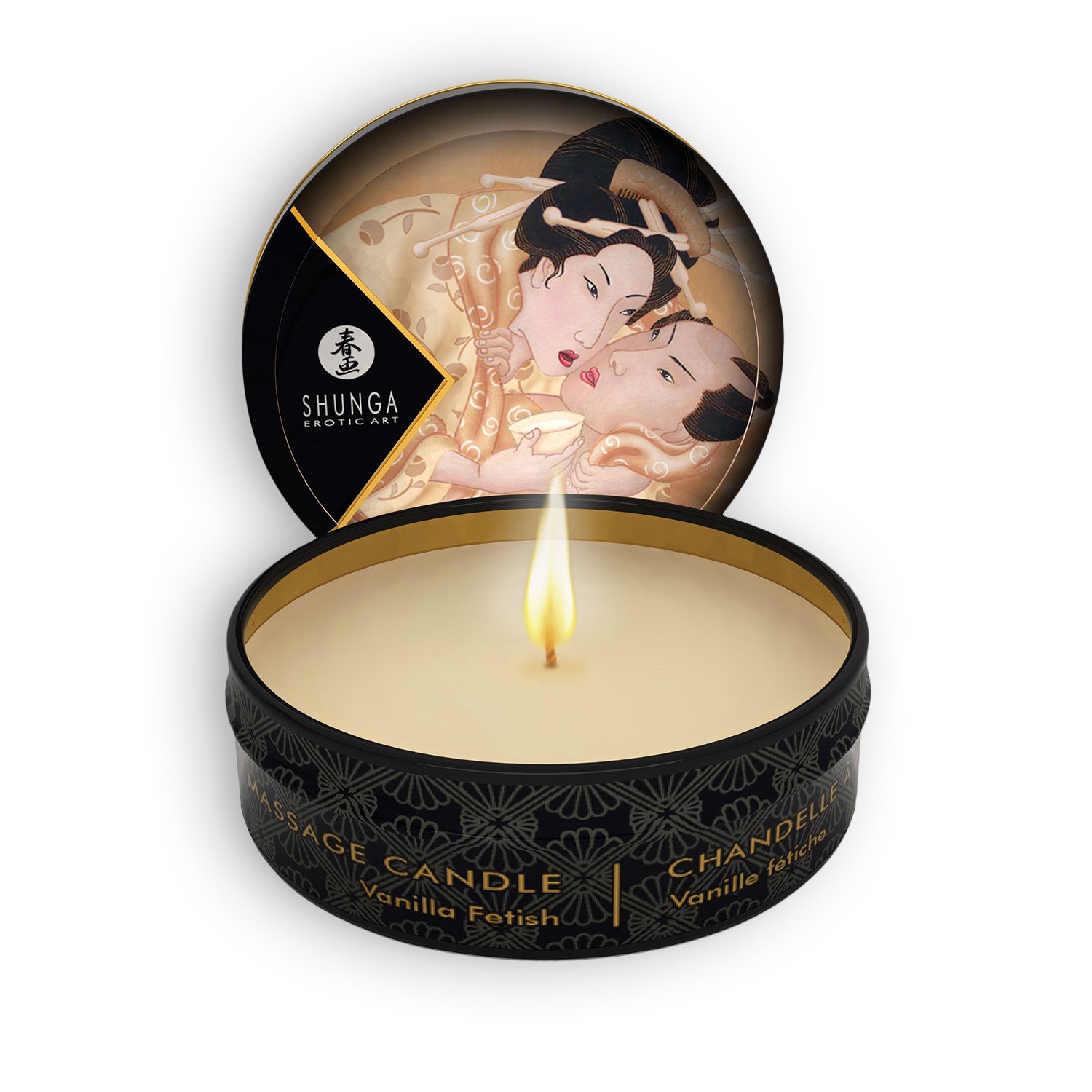 Flame Love Shop 4 VELA DE MASSAGEM AFRODISÍACA SHUNGA BAUNILHA 30ML
