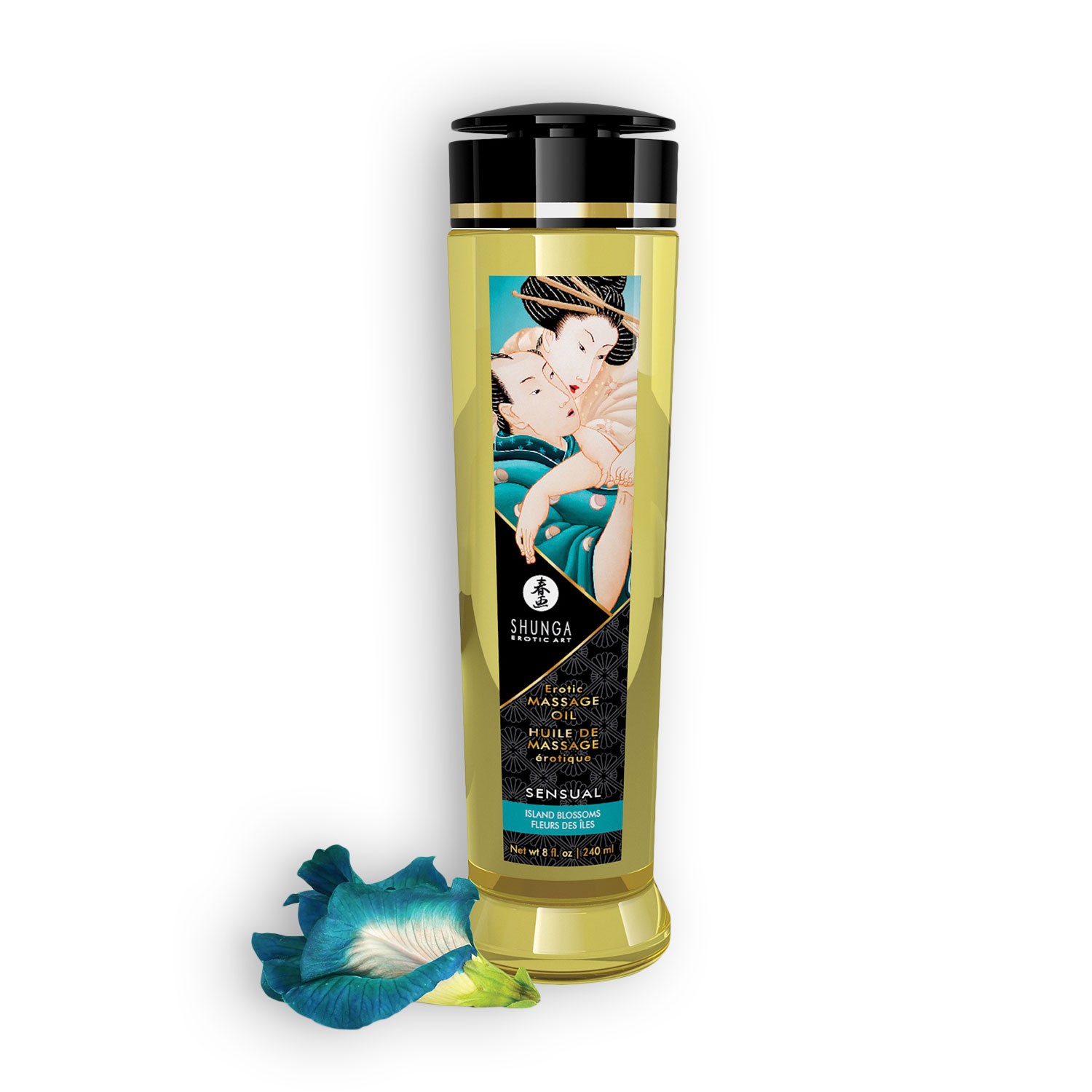 Flame Love Shop 15 ÓLEO DE MASSAGEM SHUNGA SENSUAL ISLAND BLOSSOMS 240ML