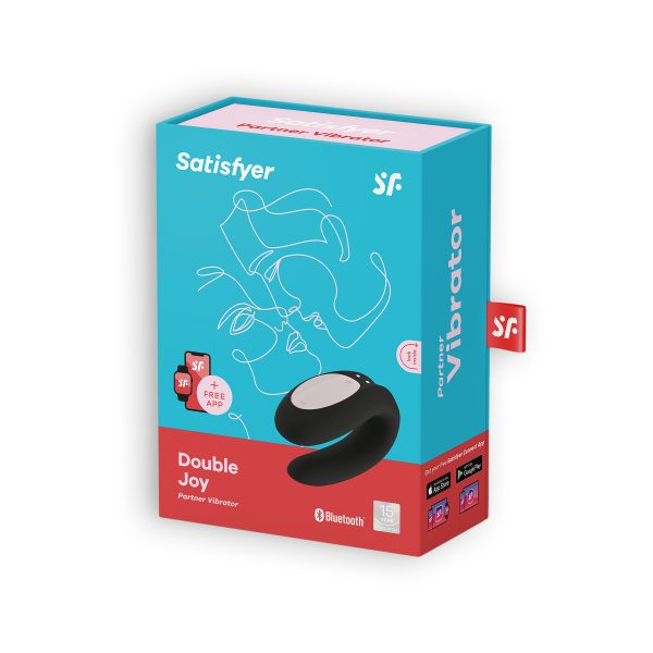 VIBRADOR DOUBLE JOY COM APP SATISFYER PRETO 6 VIBRADOR DOUBLE JOY COM APP SATISFYER PRETO