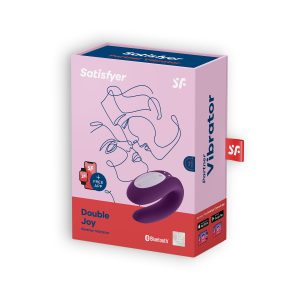 VIBRADOR DOUBLE JOY COM APP SATISFYER ROXO - Image 7