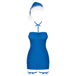 VESTIDO KISSMAS RED OBSESSIVE AZUL - Image 3