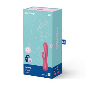 VIBRADOR MONO FLEX COM APP E BLUETOOTH SATISFYER VERMELHO - Image 4