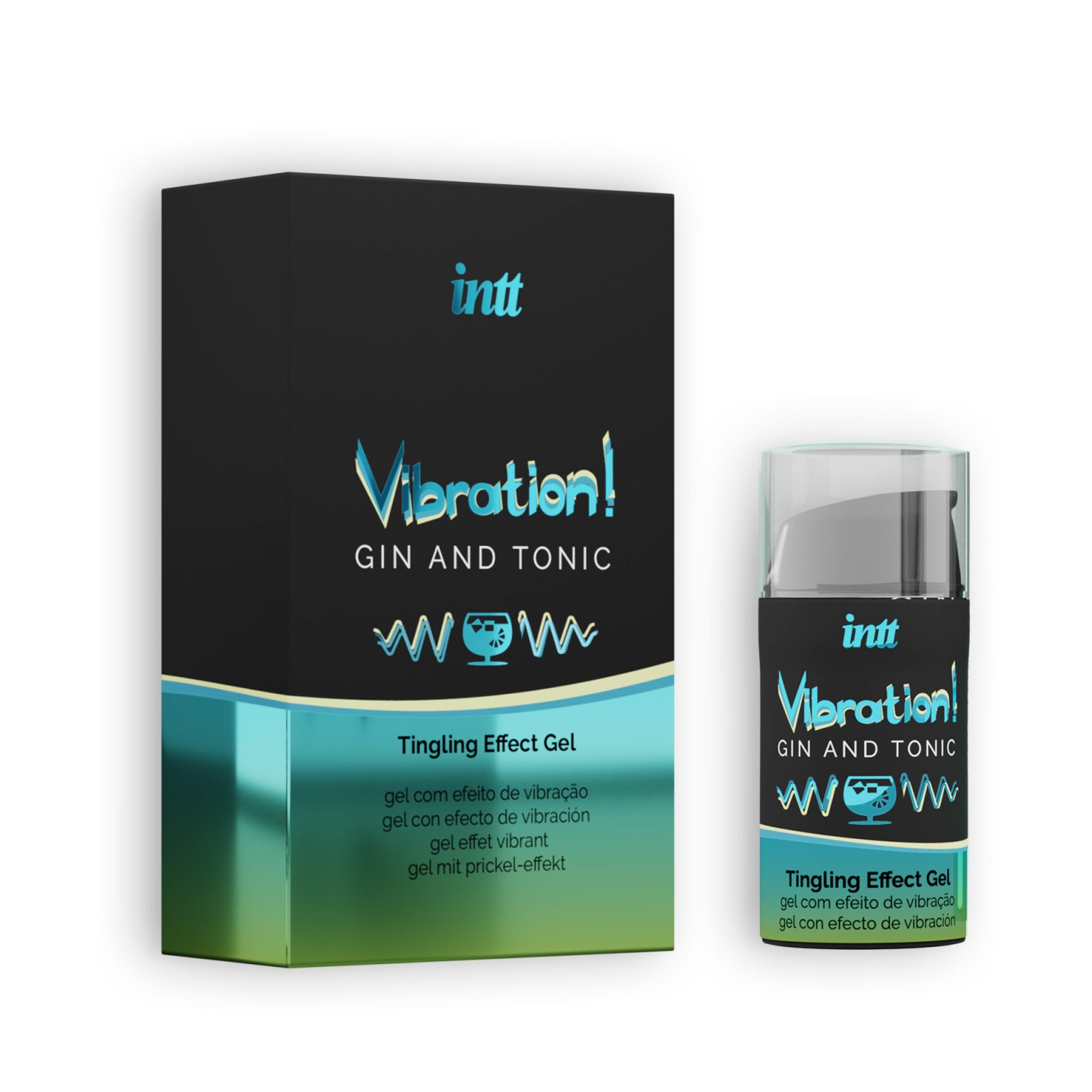 Flame Love Shop 8 GEL COM VIBRAÇÃO VIBRATION GIN E TÓNICA INTT 15ML