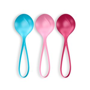 CONJUNTO DE 3 BOLAS BEN-WA STRENGTHENING BALLS SATISFYER COLORIDAS - Image 5