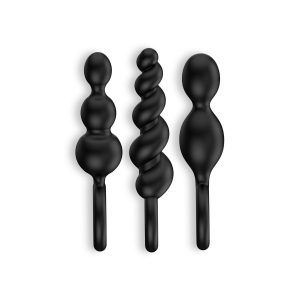CONJUNTO DE 3 PLUGS ANAIS BOOTY CALL SATISFYER PRETOS - Image 3