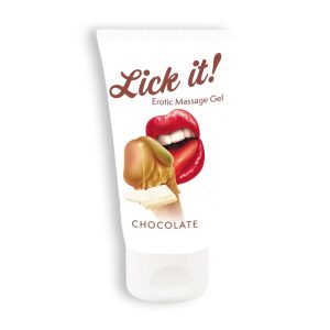 LUBRIFICANTE BEIJÁVEL LICK-IT CHOCOLATE BRANCO 50ML - Image 1
