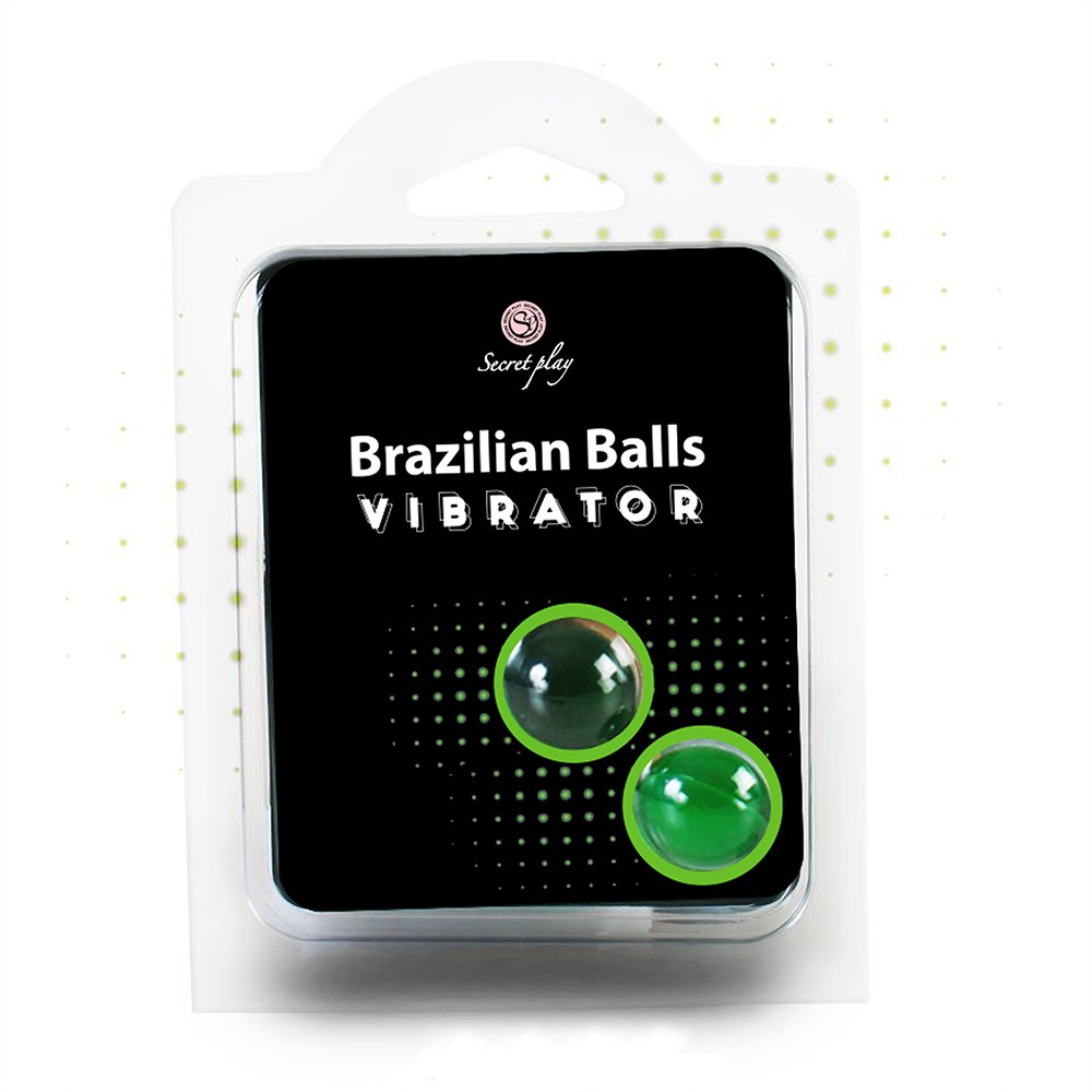 BOLAS LUBRIFICANTES BRAZILIAN BALLS SHOCK EFEITO VIBRADOR 2 X 4GR