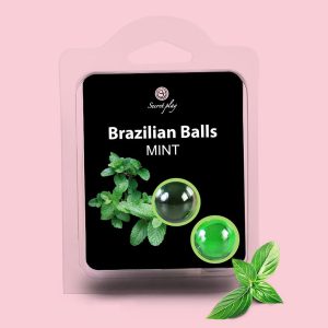 BOLAS LUBRIFICANTES BEIJÁVEIS BRAZILIAN BALLS SABOR A MENTA 2 x 4GR - Image 5