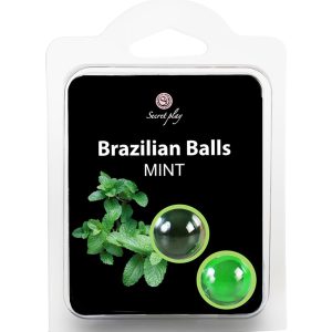 BOLAS LUBRIFICANTES BEIJÁVEIS BRAZILIAN BALLS SABOR A MENTA 2 x 4GR - Image 4