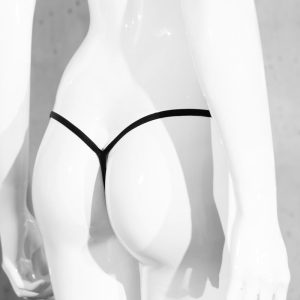 CUECA FIO DENTAL COM GARGANTILHA CR-4385 PRETA - Image 8