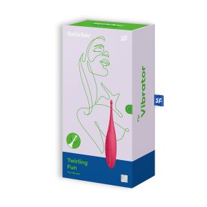 VIBRADOR TWIRLING FUN SATISFYER VERMELHO - Image 6