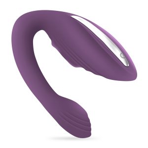 VIBRADOR RECARREGÁVEL COM COMANDO PLEASURISER E OFERTA DE LUBRIFICANTE À BASE DE ÁGUA CRUSHIOUS - Image 1