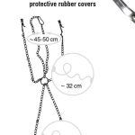 CORRENTE COM PINÇAS PARA OS MAMILOS E CLITÓRIS FETISH COLLECTION