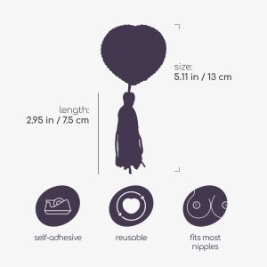 TAPA MAMILOS BETTIE BOOBS NIPPLE TASSELS CRUSHIOUS - Image 3