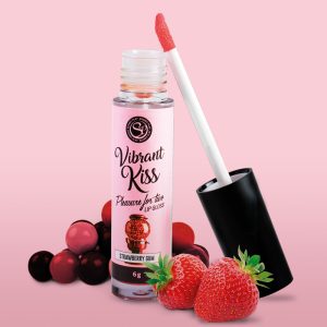 LIP GLOSS DE PASTILHA DE MORANGO VIBRANT KISS 6GR - Image 5