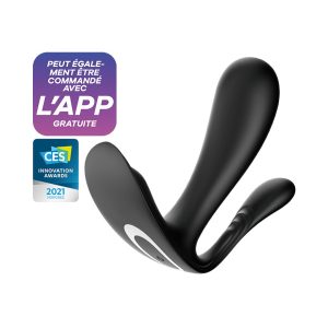 ESTIMULADOR DO PONTO-G E ANAL TOP SECRET + COM APP SATISFYER PRETO - Image 1