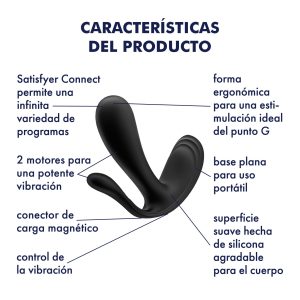 ESTIMULADOR DO PONTO-G E ANAL TOP SECRET + COM APP SATISFYER PRETO - Image 5