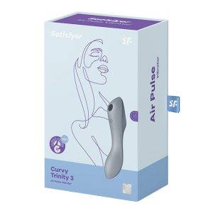 VIBRADOR CURVY TRINITY 3 SATISFYER CINZA 20 VIBRADOR CURVY TRINITY 3 SATISFYER CINZA - Image 10