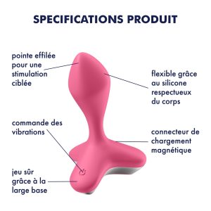 VIBRADOR ANAL GAME CHANGER SATISFYER ROSA - Image 11