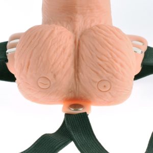 ARNÊS COM DILDO OCO RECARREGÁVEL 6" HOLLOW RECHARGEABLE STRAP-ON COM COMANDO FETISH FANTASY SERIES - Image 5