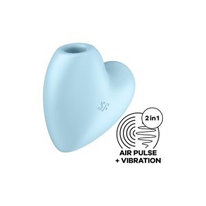 VIBRADOR CUTIE HEART SATISFYER AZUL - Image 1