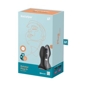 PLUG VIBRATÓRIO ROTATOR PLUG 2+ COM APP SATISFYER PRETO - Image 1