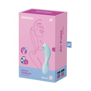 VIBRADOR CURVY TRINITY 5 SATISFYER AZUL - Image 1