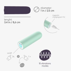 QUACKERS BALA VIBRATÓRIA RECARREGÁVEL POR USB VERDE MENTA CRUSHIOUS - Image 8