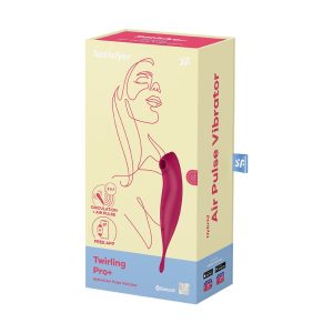 VIBRADOR TWIRLING PRO SATISFYER COM APLICAÇÃO CONNECT VERMELHO - Image 2